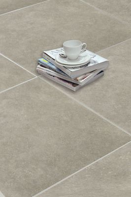 Carrelage sol intérieur taupe VILLAGE ép 8,5 mm 60 x 60 cm paquet de 1,44 m² HERBERIA