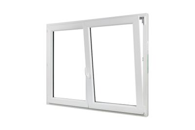 Fenêtre PVC blanc 2 vantaux oscillo-battant H.115 x l.120 cm CLOSY