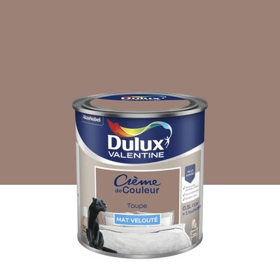 Peinture Crème De Couleur  Mat Taupe 0,5 L - DULUX VALENTINE