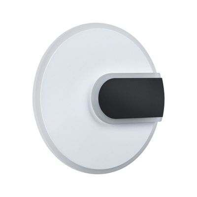 Applique murale LED design 1210 lumens lumière blanc neutre ronde Noir/blanc - 2Form PAULMANN