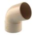 Coude PVC Mâle Femelle 67 ° diamètre 80 mm sable FITT