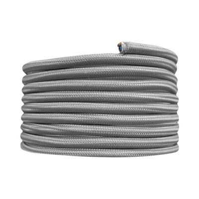 Câble électrique tissu gris 3m - TIBELEC