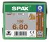 Vis tête disque Torx 6 x 80 mm par 100 SPAX
