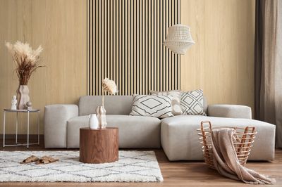Lambris PVC Element 3D Wood Ash - 8 x 375 x 2600 mm - GROSFILLEX