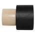 Embout déco bicolore à visser en bois diam 28 mm Finition Bois et Noir mat - MOBOIS