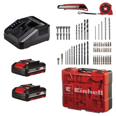 Perceuse visseuse sans fil 18 V POWER X CHANGE TE-CD 18/40 Li-i (2 batteries + 64 acc.) - EINHELL
