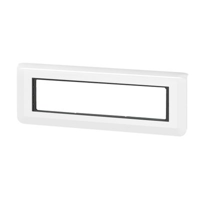 Plaque de finition 8 modules horizontale Blanc - Mosaic LEGRAND
