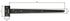 Penture anglaise 500 mm noir ALBERTS