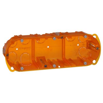 Boîte d'encastrement multimatériaux 3 postes 67x50mm - Batibox LEGRAND