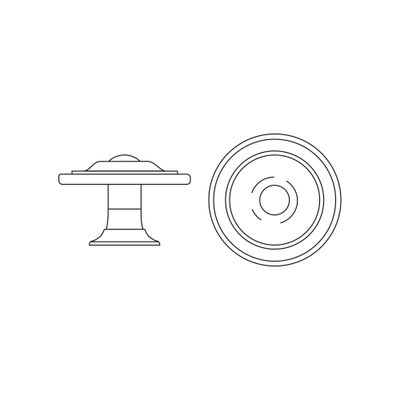Bouton de meuble Lyonnais vieil argent  diamètre 30 mm REI