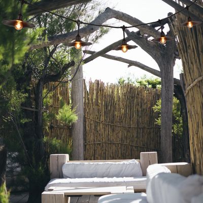 Guirlande lumineuse extérieur E27 6m Musette noir IP44 25W - COREP