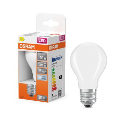 Ampoule LED E27 Retrofit Dépolie 4 W = 470 lumens blanc neutre ST OSRAM