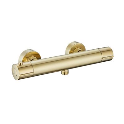 Mitigeur de douche thermostatique laiton champagne Akila - EDOUARD ROUSSEAU