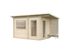 Sauna extérieur Palmako Sanna 4,1m² double vitrage et pergola - 12,6 m² - PALMAKO