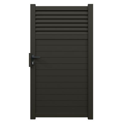 Portillon aluminium JASMIN l.1,00 x H.1,834 m gris quartz livraison directe à domicile GARDEN GATE