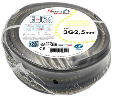 Câble U1000 R2V 3G2,5 mm² 10 m