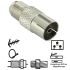 Adaptateur fiche "F" femelle/fiche 9,52 mm femelle SEDEA
