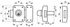 Verrou de porte d'entrée vitrée Apache à cylindre double entrée 50 mm doré 3 clés THIRARD