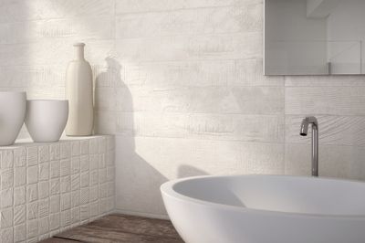 Faïence blanche murale intérieur lait MARSH ép 8,3 mm 26 x 60,5 cm paquet de 1,26 m²