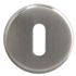Rosaces de porte rondes à clé Mira nickel mat diamètre 50 mm  ALPERTEC