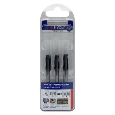 Jeu de 3 tarauds en M8 x 125 - TIVOLY