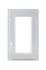 Fenêtre PVC blanc 1 vantail tirant droit H.75 x l. 40 cm CLOSY