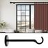 Support ouvert en métal 150 mm diam 28 mm Finition Noir brillant - MOBOIS