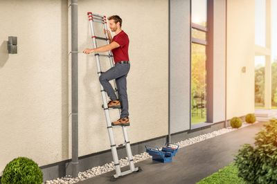Echelle télescopique FlexLine 3,20 m aluminium - HAILO