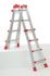Echelle multifonction télescopique 4 x 4 échelons 3,80 / 4,70 m ProfiStep Multi aluminium - HAILO