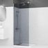 Paroi de douche à l'italienne 80x200 cm profilé chrome verre fumé 8 mm Parma - AURLANE