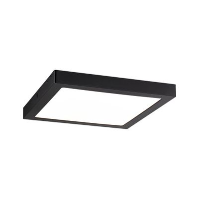 Plafonnier carré Abia LED intégrée noir mat 30 x 30 cm 3200 lumens PAULMANN