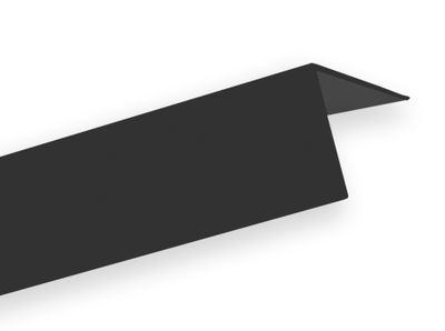 Cornière égale noir grainé rouleau PVC adhésif 1,5 x 1,5 x 0,4 mm 2,60 m CQFD