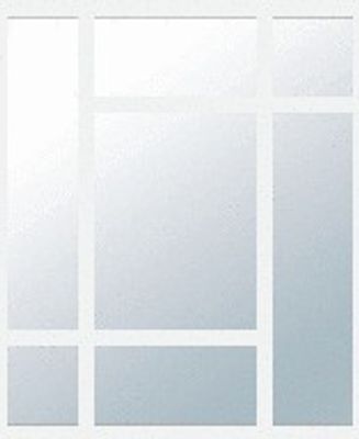 Verrière Orsay Profil Blanc Vitrage Verre Clair L. 865 mm x H. 1125mm YKARIO