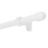 Kit de tringle à rideaux en bois 2 m diam 28 mm Finition Blanc laqué - MOBOIS