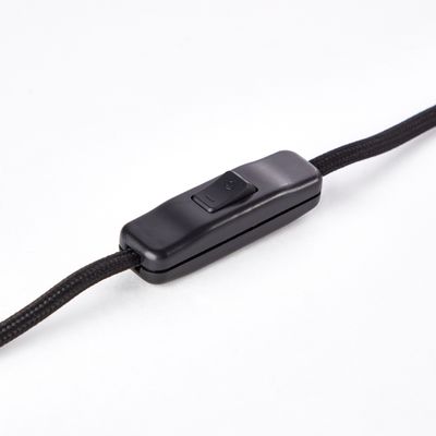 Lampe à poser E27 Giada noir et bois 40W - BRILLIANT