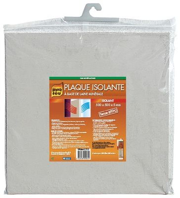 Plaque isolante à la chaleur carrée L 50 x l 50cm PYROFEU
