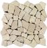 Galets blancs Palladiana sur plaque 30 x 30 cm