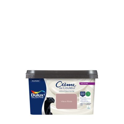 Peinture crème de couleur Vieux Rose velours 2,25L - DULUX VALENTINE