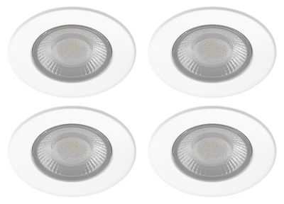 Spots LED encastrables salle de bain IP65 et BBC dimmables Blancs par 4 - EF5 ARIC