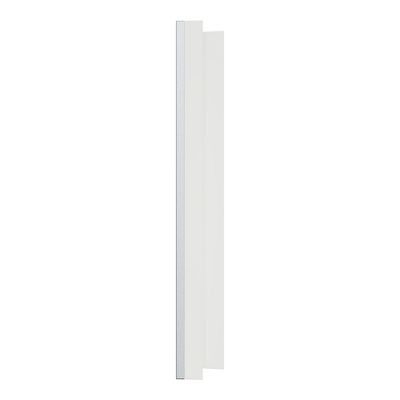 Plaque de finition 3 postes Odace 2025 Métal effet aluminium / blanc - SCHNEIDER ELECTRIC