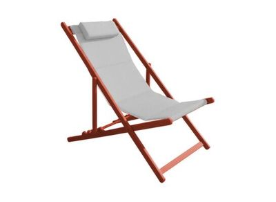 Chaise de jardin pliante LENA chilienne aluminium terra chiné blanc, Livraison à domicile incluse - PROLOISIRS