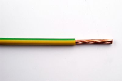 Fil électrique H07V-R 16 mm² semi-rigide vert/jaune au mètre - NEXANS