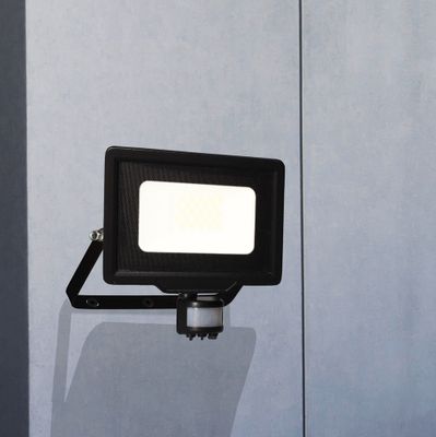 Projecteur extérieur LED détecteur de mouvements Kali noir IP44 1700 lumens blanc neutre - ARLUX