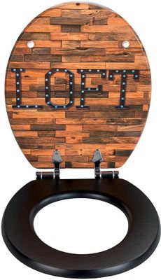 Abattant de WC MDF Loft frein de chute WENKO