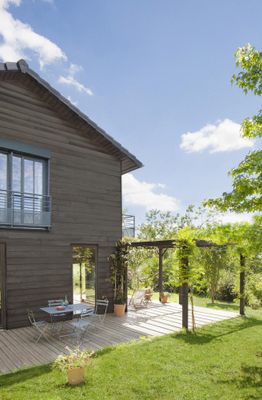 Lasure Haute Protection 8 ans satin gris anthracite 0,75 L V33