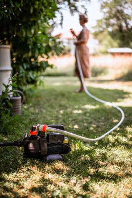 Pack pompe d'arrosage de surface eau claire 800 W + Kit d'aspiration + Kit gros débit SPIDO