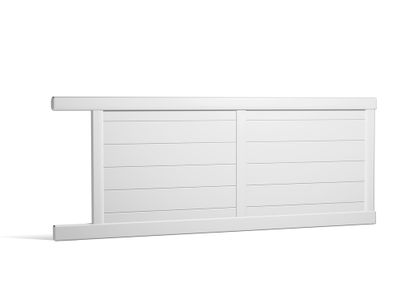 Portail coulissant aluminium ENZO l.3,00 x H.1,70 m blanc  - PREFALU