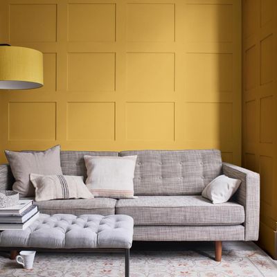 Peinture crème de couleur Jaune Safrané Satin 0,5 L - DULUX VALENTINE