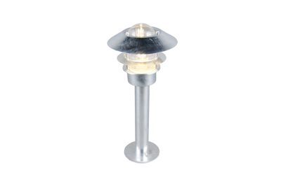 Borne extérieur E27 50cm IP44 10W Zinc - Ruvuma TRIO