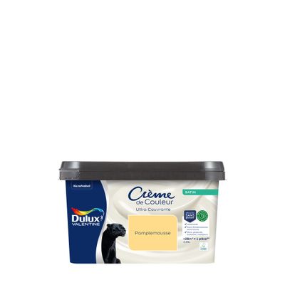 Peinture crème de couleur Pamplemousse satin 2,25L - DULUX VALENTINE